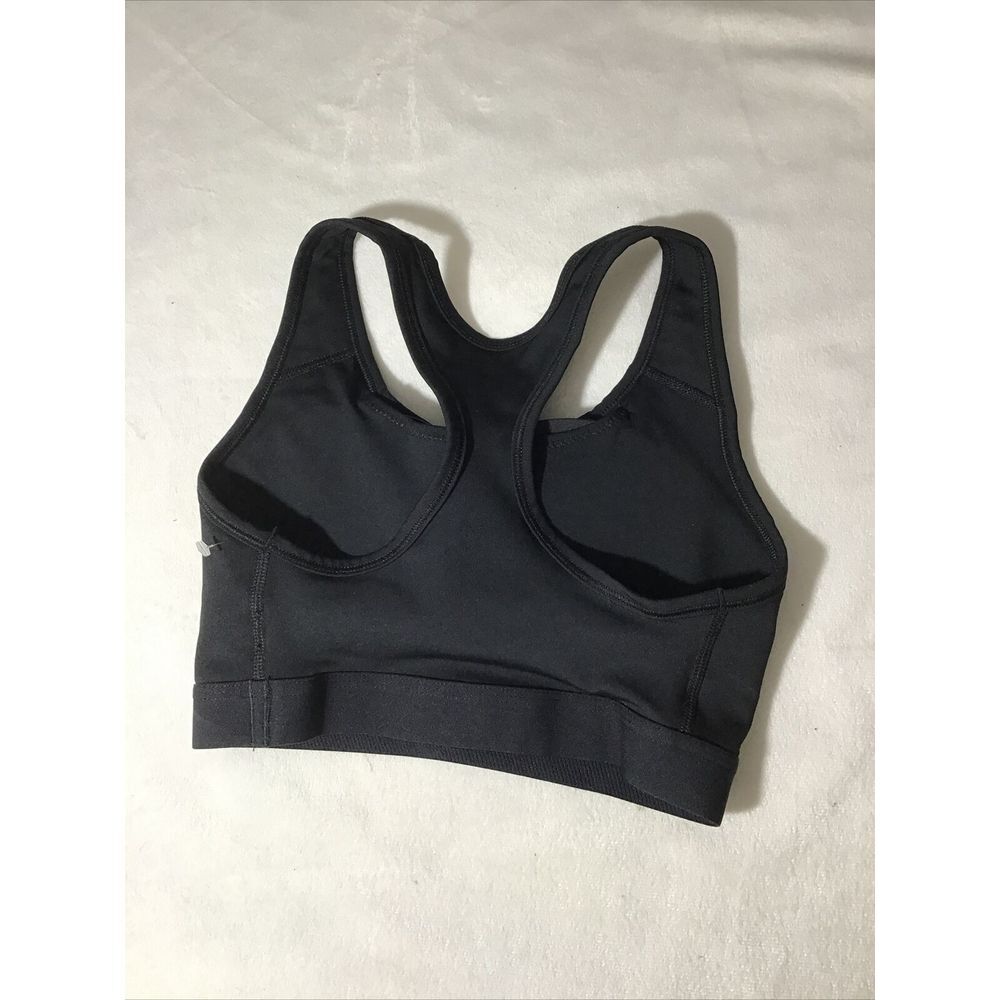 NEW $38 Nike Black Swoosh Sports Racerback Bra [ SZ‎ XS ] #3725 - Picture 9 of 12